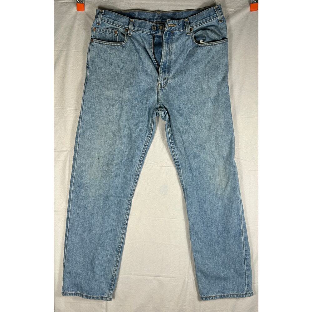 Levi's 505 Regular Fit Men's Jeans - 36x30 - Authentic Worn Vintage Wash Denim